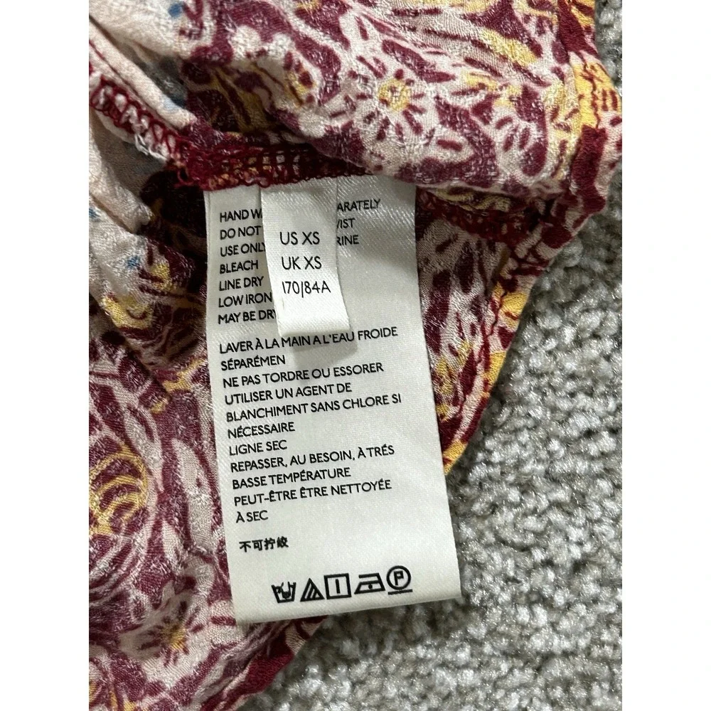Free People Women's XS Brighter Than Sunshine Printed Tank Boho Festival